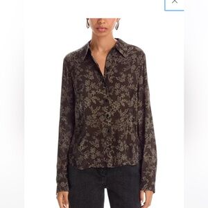 Paige silk button down NWT size 4